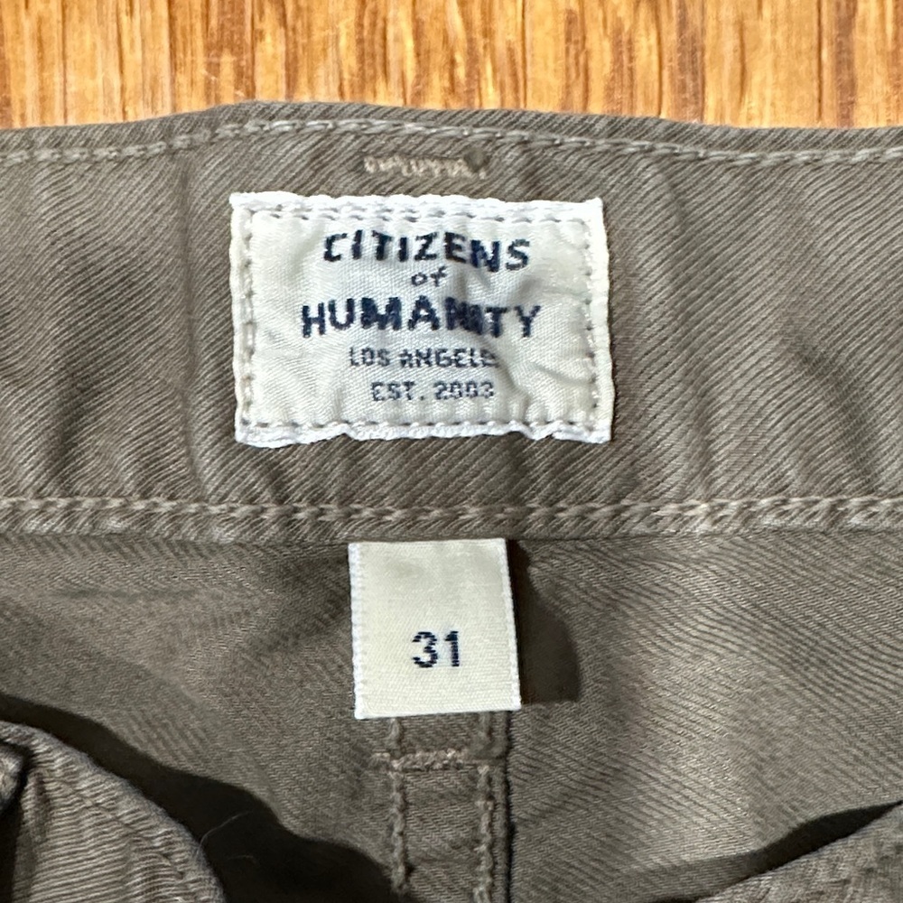 *CITIZENS OF HUMANITY* Olive Bowery Standard Slim Jeans Size 31 - Picture 2 of 10